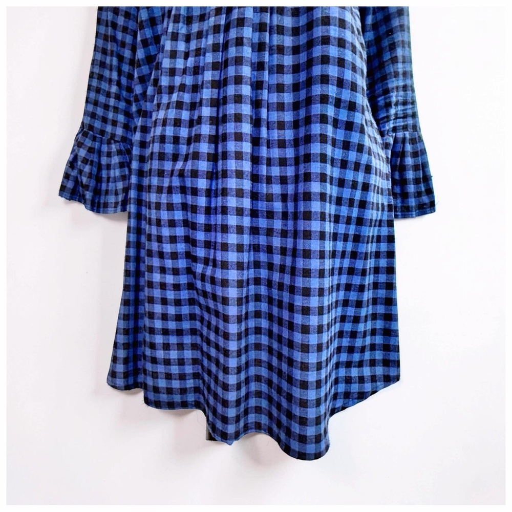 Bell Buffalo Check Dress | Size 6 | High Neck Prairie Empire | Classic - Picture 10 of 12